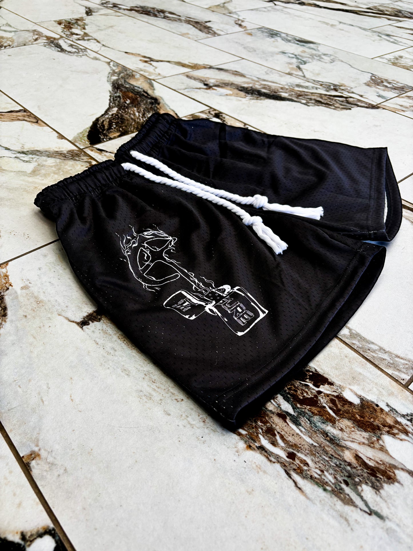Flaming 9 Shorts