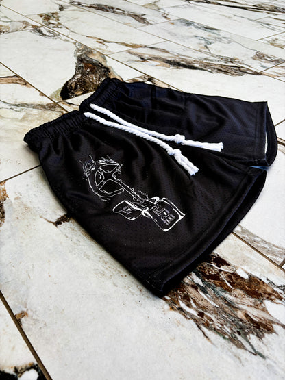 Flaming 9 Shorts